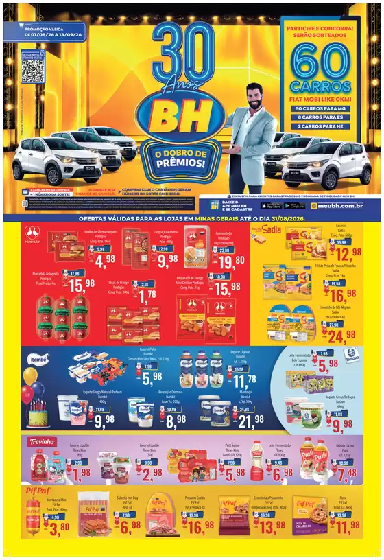 Catálogo Supermercados BH | Folheto Aniversário MG - 17.08 a 31.08.26 | 2026-08-01T00:00:00.000Z - 2026-09-13T00:00:00.000Z