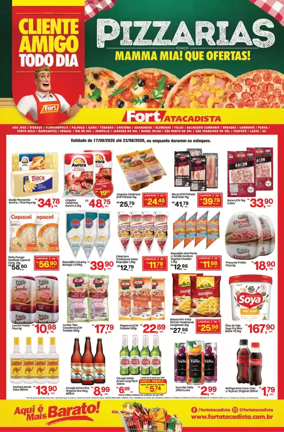 Catálogo Fort Atacadista | SC Fort FOOD Pizzaria 17 a 23 AGO 26 Regional | 2026-08-17T00:00:00.000Z - 2026-08-23T00:00:00.000Z