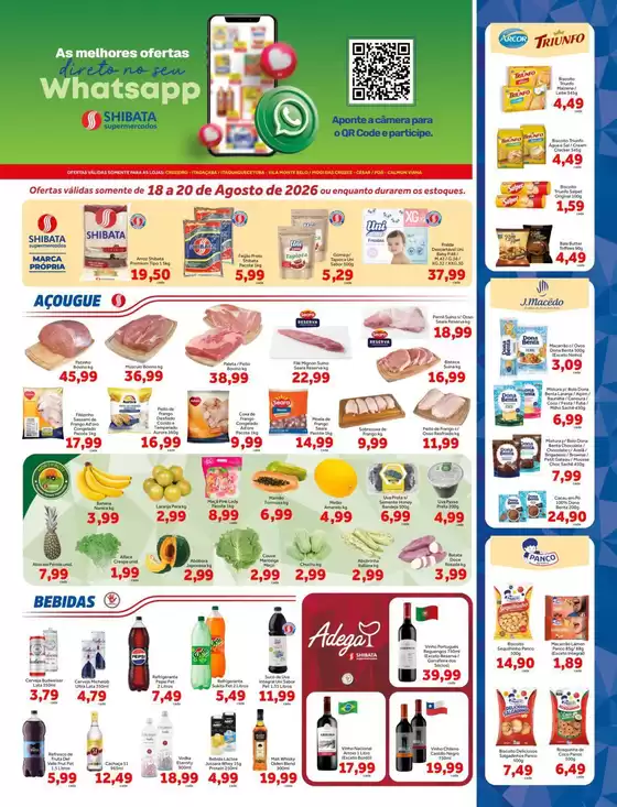 Catálogo Shibata Supermercados | Descubra ofertas atraentes | 2026-08-18T00:00:00.000Z - 2026-08-20T00:00:00.000Z