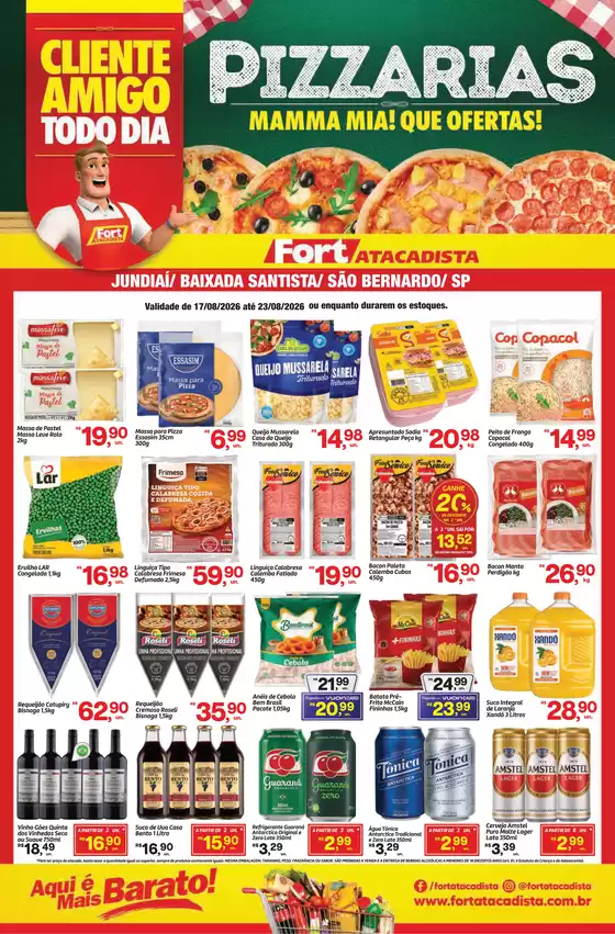 Catálogo Fort Atacadista em Mauá | SP Fort Food Service Pizzaria 17 a 23 AGO 26 | 2026-08-17T00:00:00.000Z - 2026-08-23T00:00:00.000Z