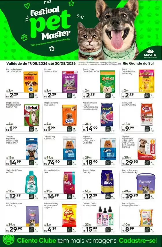 Catálogo Master Supermercados | Master RS ofertas especiais | 2026-08-17T00:00:00.000Z - 2026-08-30T00:00:00.000Z