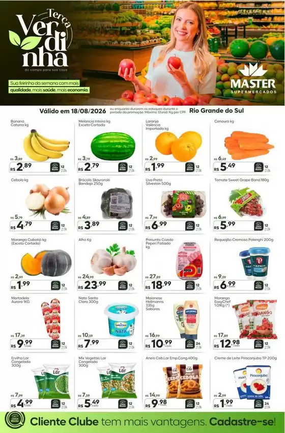 Catálogo Master Supermercados | Terca verdinha | 2026-08-18T00:00:00.000Z - 2026-08-18T00:00:00.000Z