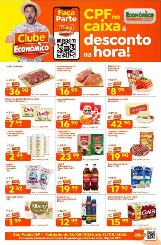 Catálogo Econômico Atacadão | Tabloide Econômico Atacadão - SP | 2026-08-18T00:00:00.000Z - 2026-08-21T00:00:00.000Z