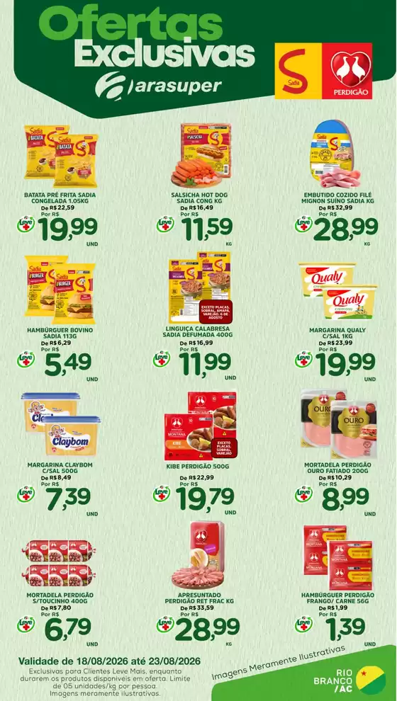 Catálogo Araújo Supermercados | EXCLUSIVA SADIA E PERDIGÃO | 2026-08-18T00:00:00.000Z - 2026-08-23T00:00:00.000Z