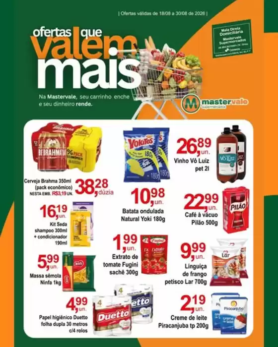 Catálogo Mastervale Supermercados | Ofertas | 2026-08-18T00:00:00.000Z - 2026-08-30T00:00:00.000Z
