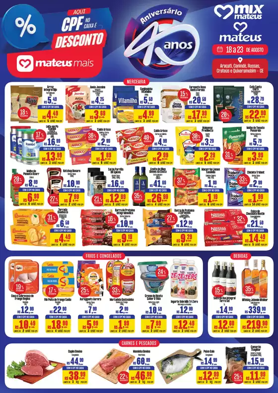 Catálogo Supermercados Mateus | App Mateus Mais de Aniversario | 2026-08-18T00:00:00.000Z - 2026-08-23T00:00:00.000Z