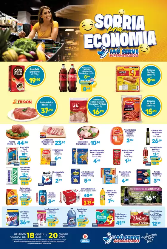 Catálogo Supermercados Jaù Serve | Ofertas de TVs | 2026-08-18T00:00:00.000Z - 2026-08-20T00:00:00.000Z