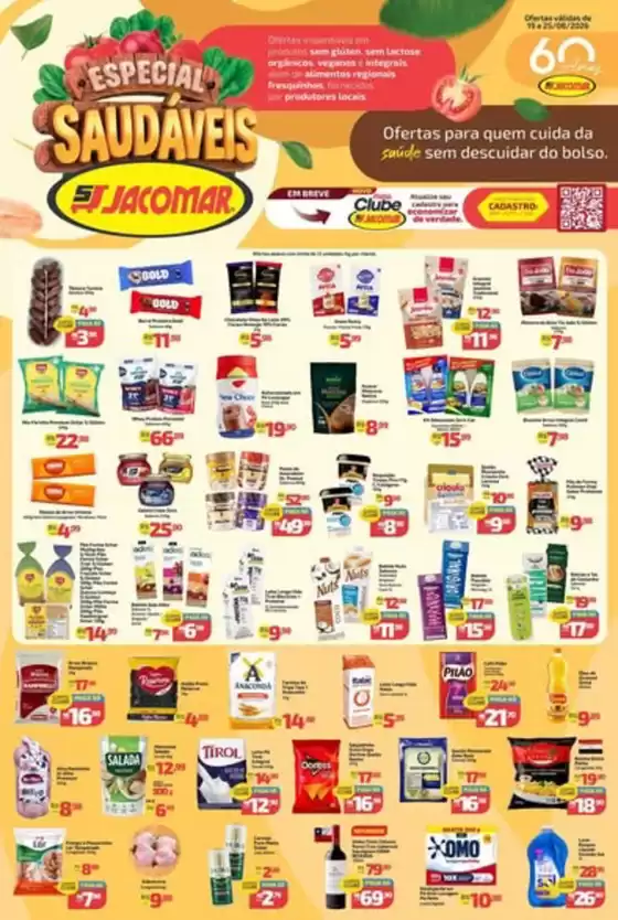 Catálogo Supermercado Jacomar | Especial Saudaveis | 2026-08-19T00:00:00.000Z - 2026-08-25T00:00:00.000Z