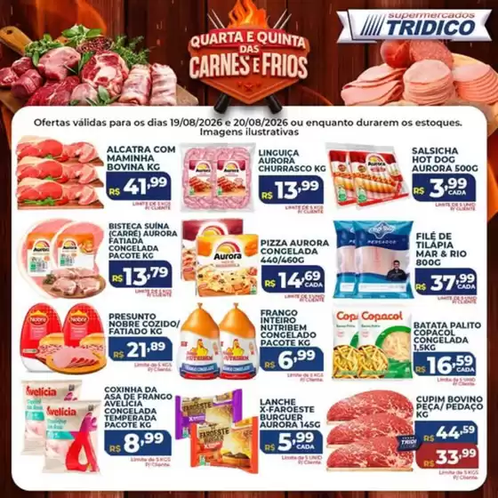 Catálogo Supermercados Tridico | Quarta e Quinta de Carnes e Frios no Tridico | 2026-08-19T00:00:00.000Z - 2026-08-20T00:00:00.000Z