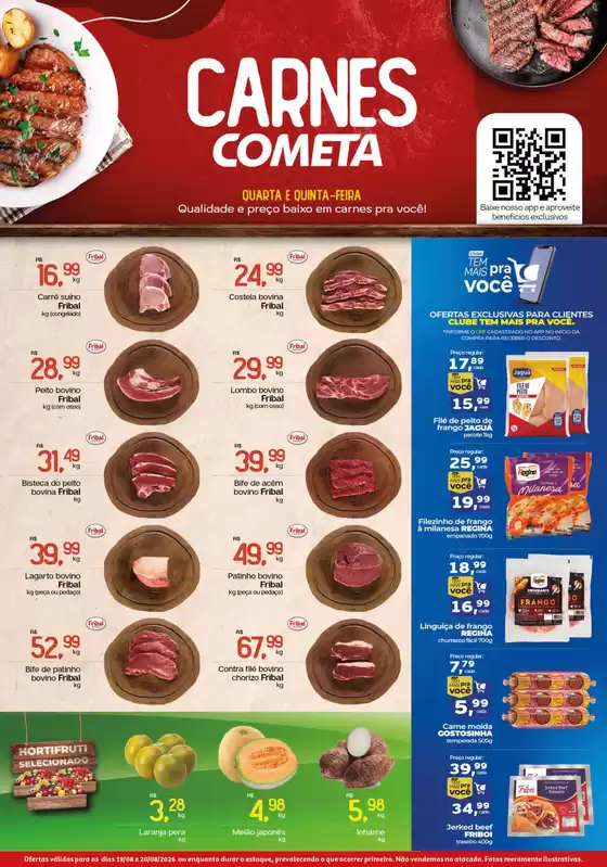 Catálogo Cometa Supermercados | CARNES | 2026-08-19T00:00:00.000Z - 2026-08-20T00:00:00.000Z