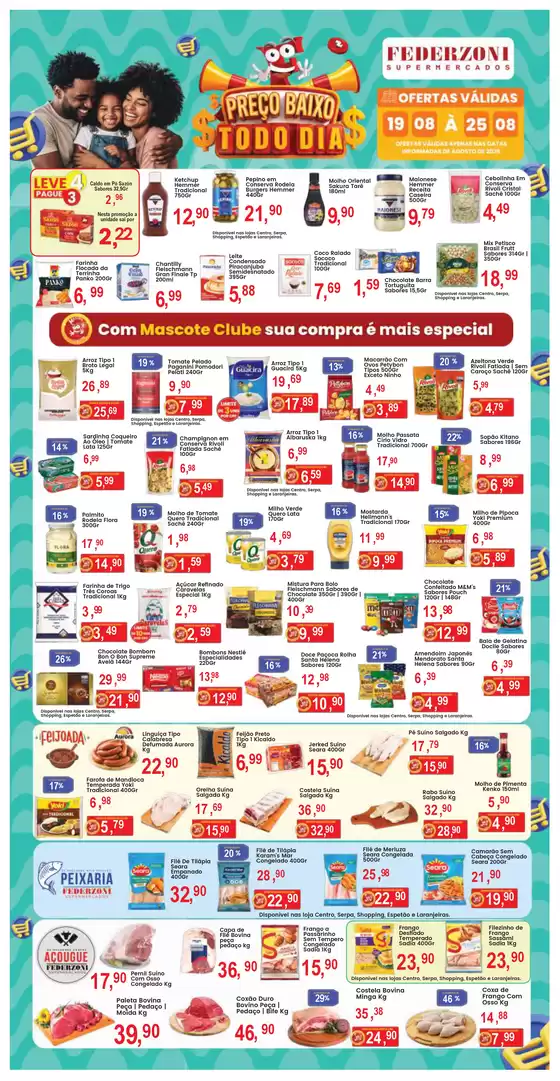 Catálogo Federzoni Supermercados | Feirão | 2026-08-19T00:00:00.000Z - 2026-08-20T00:00:00.000Z