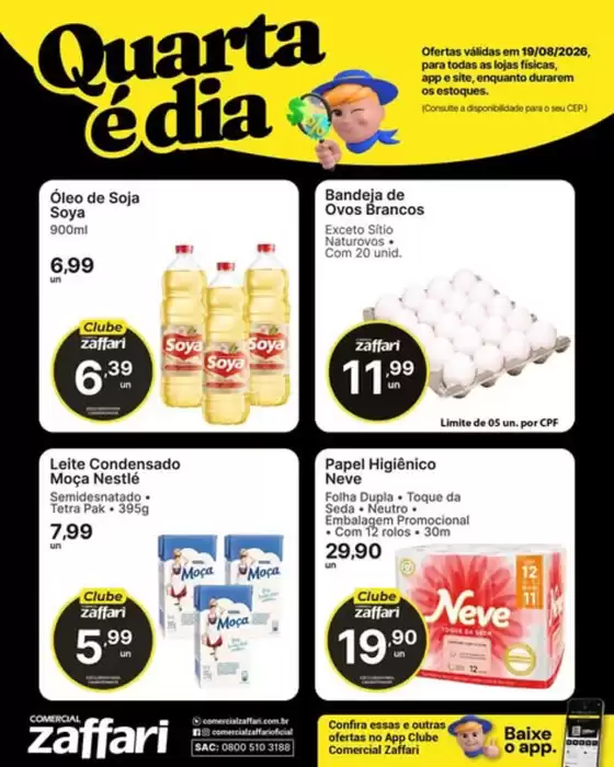 Catálogo Comercial Zaffari | Quarta é dia | 2026-08-19T00:00:00.000Z - 2026-08-19T00:00:00.000Z