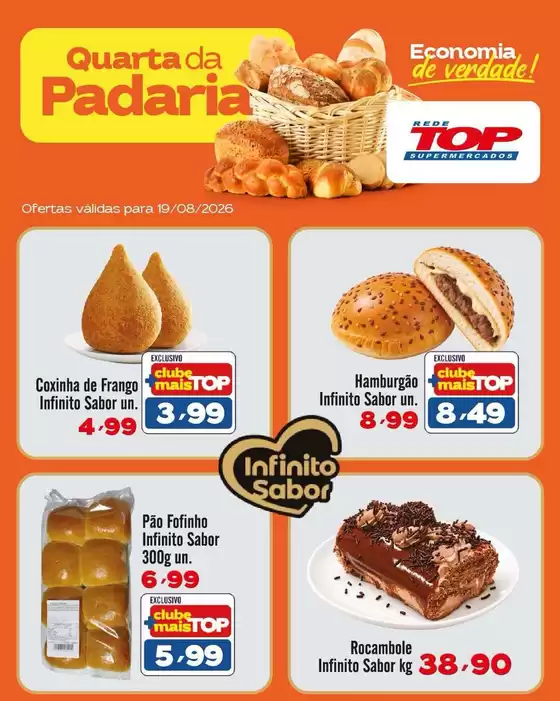 Catálogo Rede Top | Ótima oferta para caçadores de pechinchas | 2026-08-19T00:00:00.000Z - 2026-08-19T00:00:00.000Z