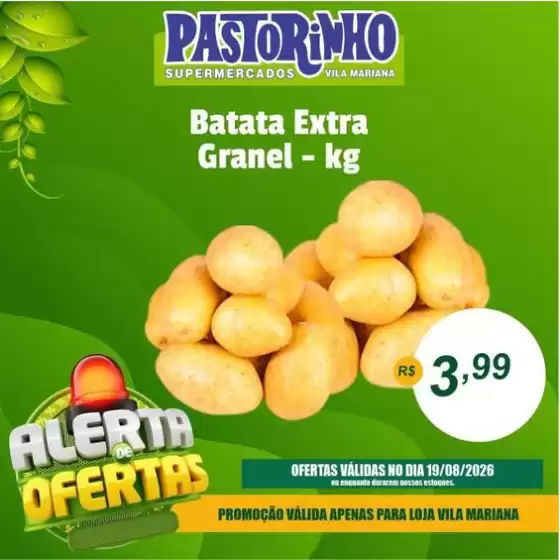 Catálogo Supermercado Pastorinho | Ótima oferta para caçadores de pechinchas | 2026-08-19T00:00:00.000Z - 2026-08-19T00:00:00.000Z
