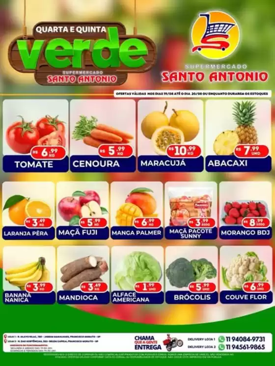 Catálogo Supermercados Santo Antonio em Piracicaba | Quarta e Quinta Verde | 2026-08-19T00:00:00.000Z - 2026-08-20T00:00:00.000Z