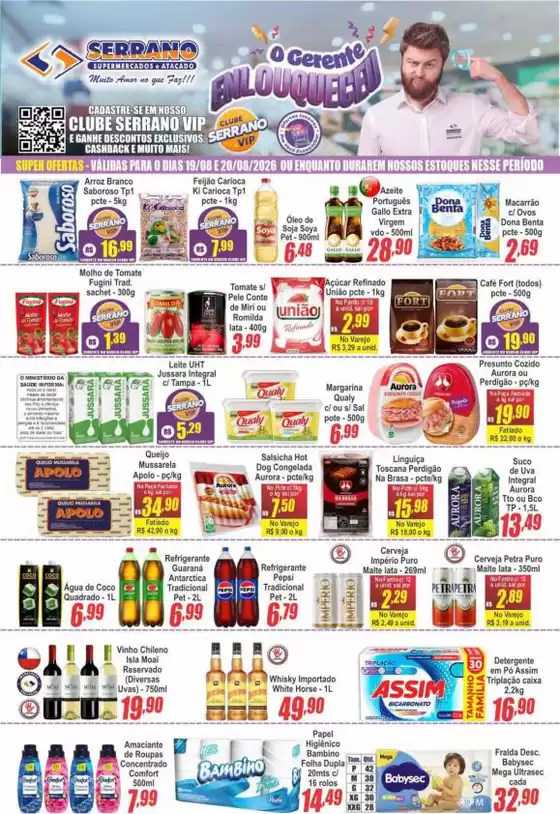 Catálogo Serrano Supermercado | Ótima oferta para todos os clientes | 2026-08-19T00:00:00.000Z - 2026-08-20T00:00:00.000Z