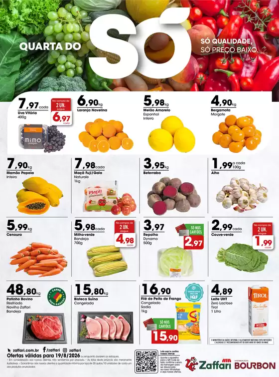 Catálogo Zaffari | Ofertas Quarta do Só | 2026-08-19T00:00:00.000Z - 2026-08-19T00:00:00.000Z