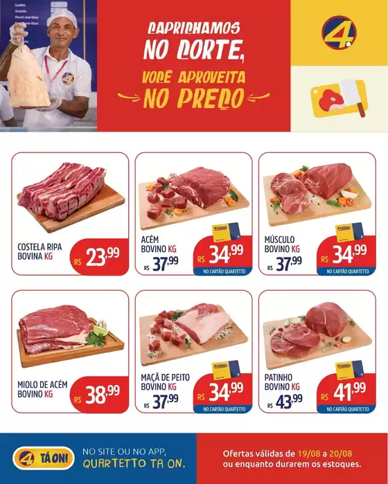 Catálogo Quartetto Supermercados | Encarte Quartetto Supermercados | 2026-08-19T00:00:00.000Z - 2026-08-20T00:00:00.000Z