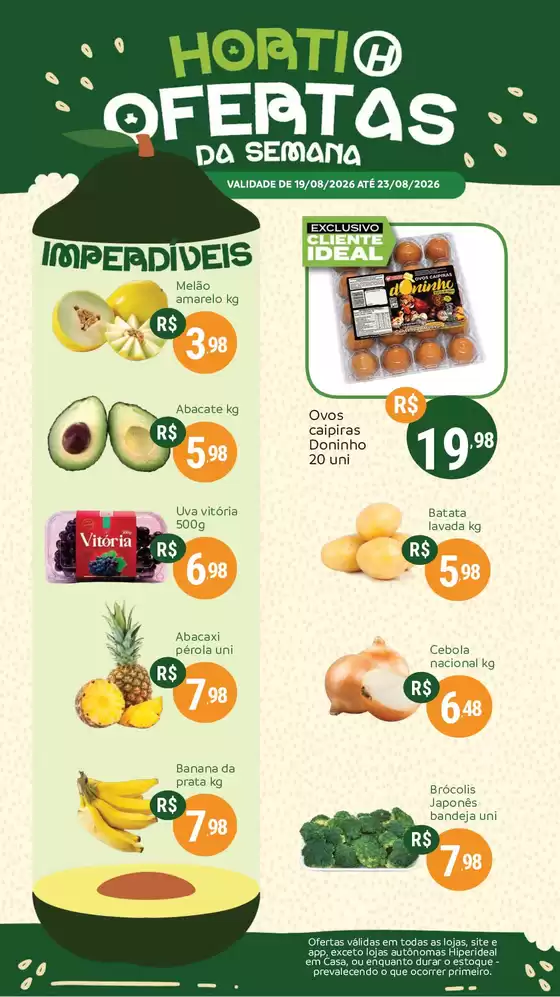 Catálogo Hiperideal Supermercados | Descontos e promoções | 2026-08-19T00:00:00.000Z - 2026-08-23T00:00:00.000Z