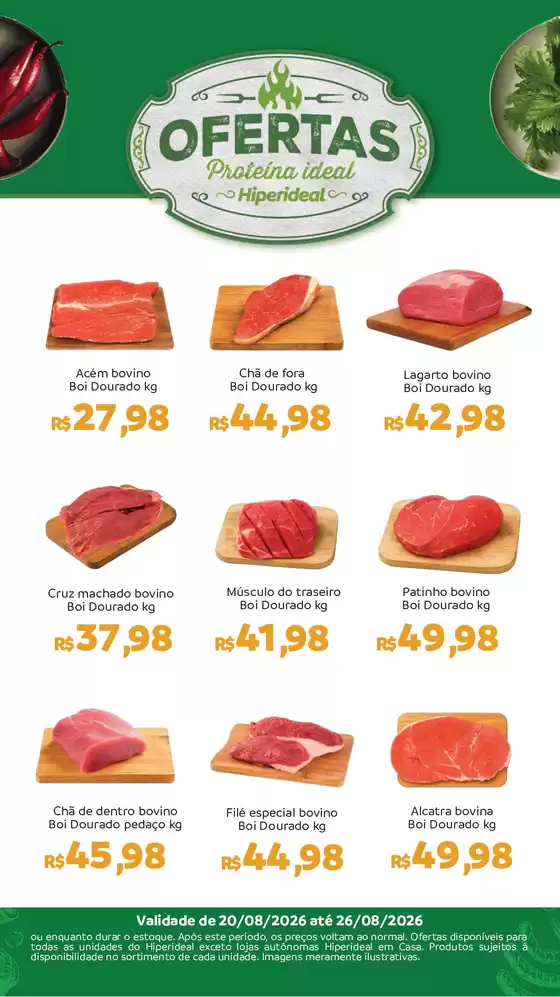 Catálogo Hiperideal Supermercados | Ofertas exclusivas | 2026-08-20T00:00:00.000Z - 2026-08-26T00:00:00.000Z
