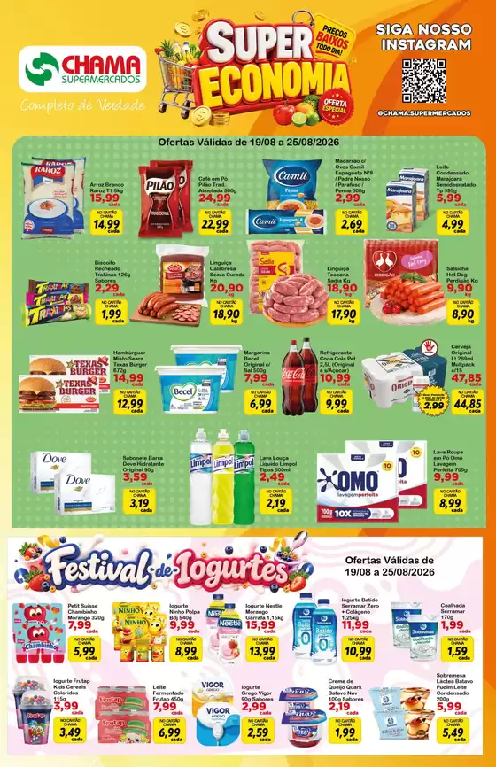 Catálogo Chama Supermercados | Nossas melhores ofertas para você | 2026-08-19T00:00:00.000Z - 2026-08-25T00:00:00.000Z