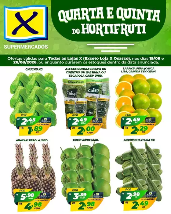 Catálogo X Supermercados | Encarte X Supermercados | 2026-08-19T00:00:00.000Z - 2026-08-20T00:00:00.000Z