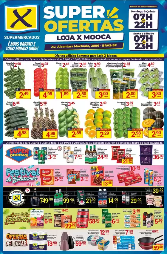 Catálogo X Supermercados | Promoções especiais em andamento | 2026-08-19T00:00:00.000Z - 2026-08-20T00:00:00.000Z