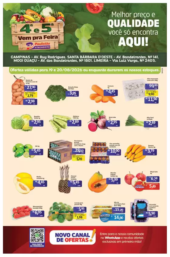 Catálogo Paulistão Atacadista | Ofertas especiais atraentes para todos | 2026-08-19T00:00:00.000Z - 2026-08-20T00:00:00.000Z