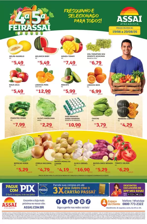 Catálogo Assaí Atacadista | Encarte Assaí Atacadista 170074-605 | 2026-08-19T00:00:00.000Z - 2026-08-20T00:00:00.000Z