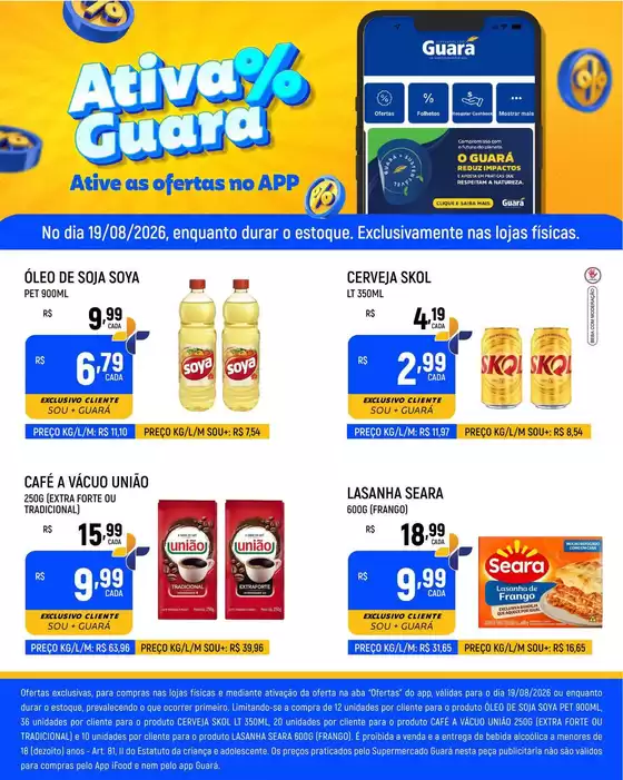 Catálogo Supermercado Guará | Ótima oferta para caçadores de pechinchas | 2026-08-19T00:00:00.000Z - 2026-08-19T00:00:00.000Z