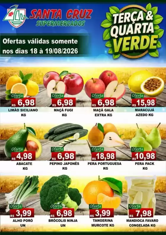 Catálogo Santa Cruz Supermercados | Terça E Quarta Verde | 2026-08-19T00:00:00.000Z - 2026-08-19T00:00:00.000Z