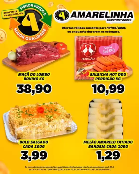 Catálogo Amarelinha Supermercados | Ofertas exclusivas | 2026-08-19T00:00:00.000Z - 2026-08-19T00:00:00.000Z