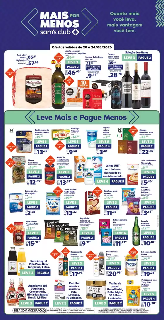 Catálogo Sam's Club | Novas ofertas para descobrir | 2026-08-20T00:00:00.000Z - 2026-08-24T00:00:00.000Z