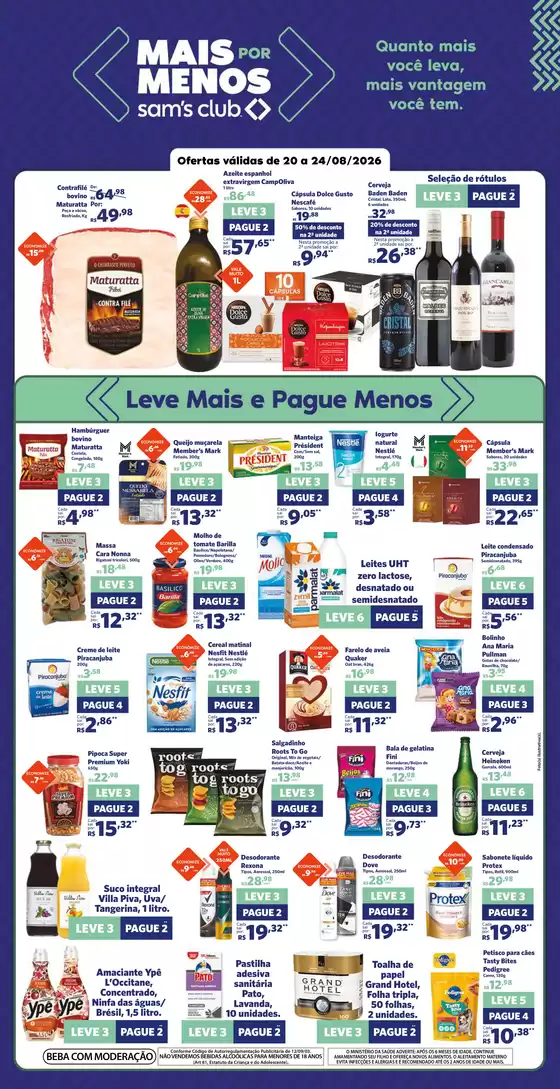 Catálogo Sam's Club | Descubra ofertas atraentes | 2026-08-20T00:00:00.000Z - 2026-08-24T00:00:00.000Z
