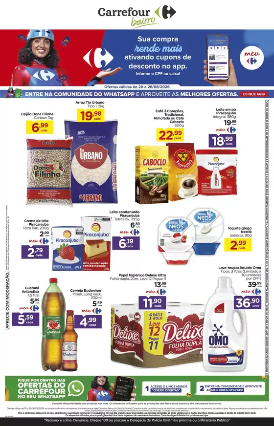 Catálogo Carrefour Bairro | Nossas melhores ofertas para você | 2026-08-20T00:00:00.000Z - 2026-08-26T00:00:00.000Z