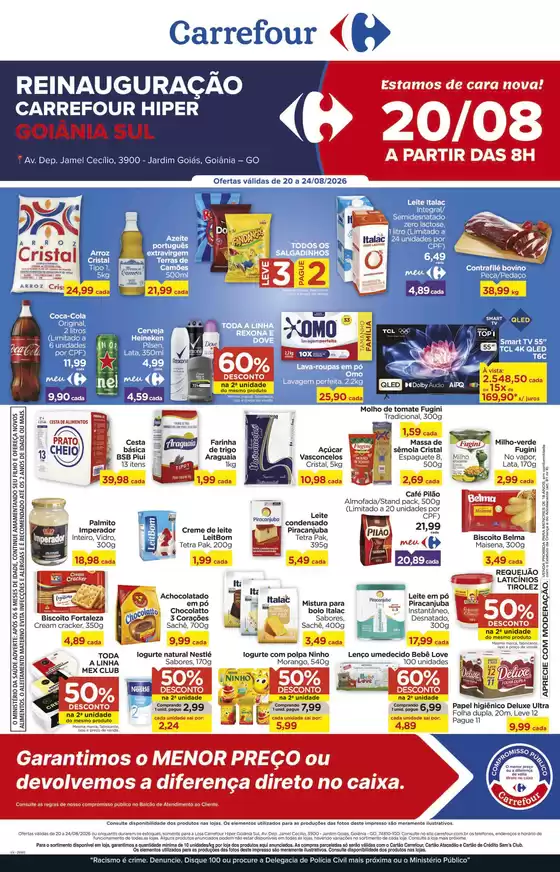 Catálogo Carrefour | REINAUGURAÇÃO - GOIÂNIA SUL/GOS | 2026-08-20T00:00:00.000Z - 2026-08-24T00:00:00.000Z