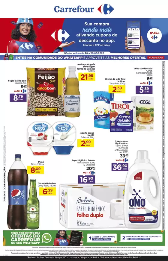 Catálogo Carrefour | Ofertas especiais atraentes para todos | 2026-08-20T00:00:00.000Z - 2026-08-26T00:00:00.000Z