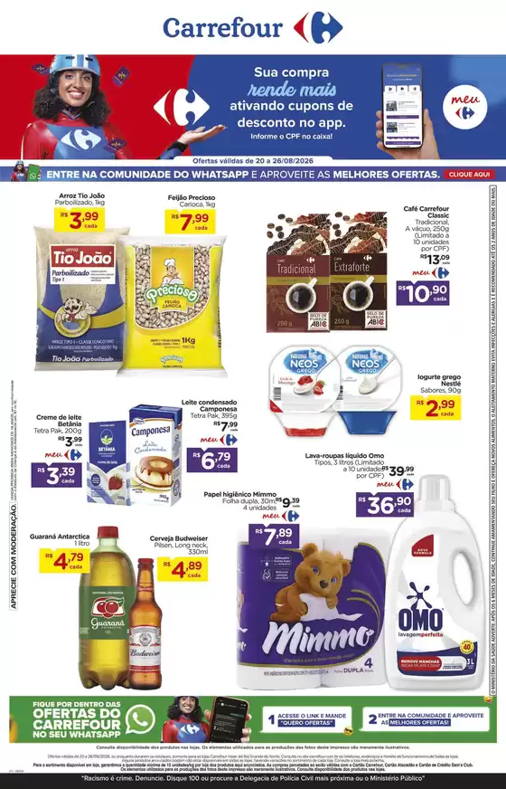 Catálogo Carrefour | Ótima oferta para todos os clientes | 2026-08-20T00:00:00.000Z - 2026-08-26T00:00:00.000Z