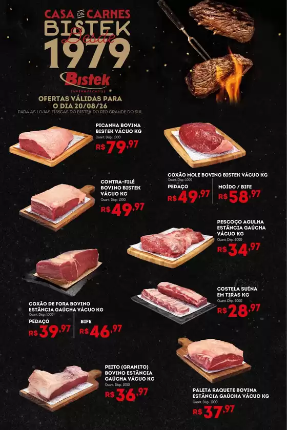 Catálogo Bistek Supermercados | Promoções especiais em andamento | 2026-08-20T00:00:00.000Z - 2026-08-20T00:00:00.000Z