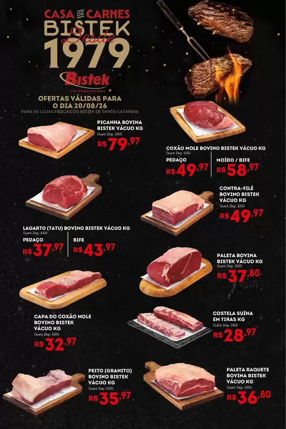 Catálogo Bistek Supermercados | Encarte Bistek Supermercados | 2026-08-20T00:00:00.000Z - 2026-08-20T00:00:00.000Z