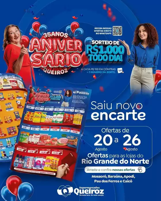 Catálogo Supermercados Queiroz | Encarte Supermercados Queiroz | 2026-08-20T00:00:00.000Z - 2026-08-26T00:00:00.000Z