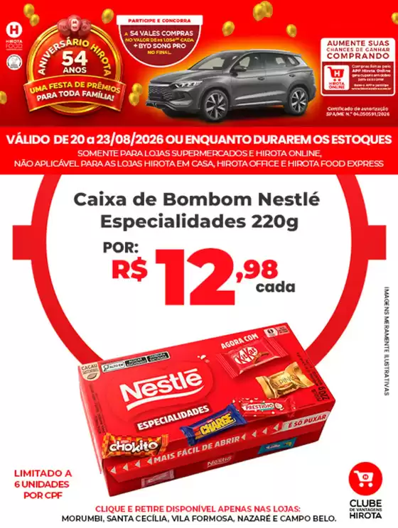 Catálogo Hirota Food Supermercado | Ótima oferta para caçadores de pechinchas | 2026-08-20T00:00:00.000Z - 2026-08-23T00:00:00.000Z
