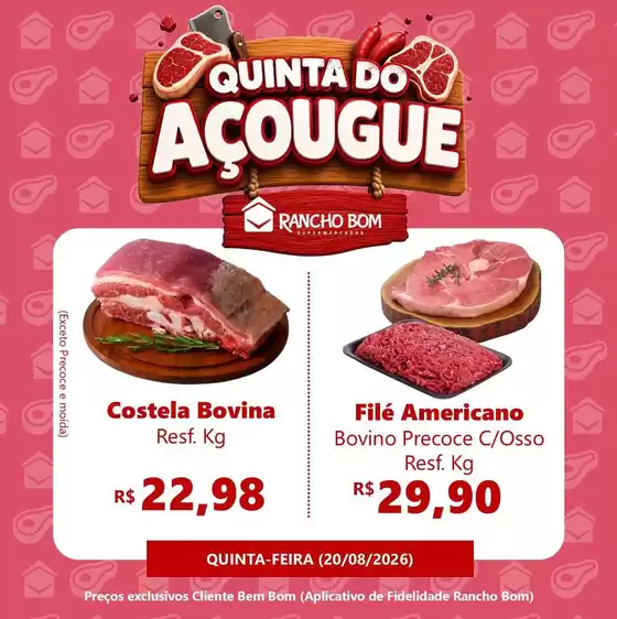 Catálogo Rancho Bom Supermercados | Melhores ofertas para todos os clientes | 2026-08-20T00:00:00.000Z - 2026-08-20T00:00:00.000Z