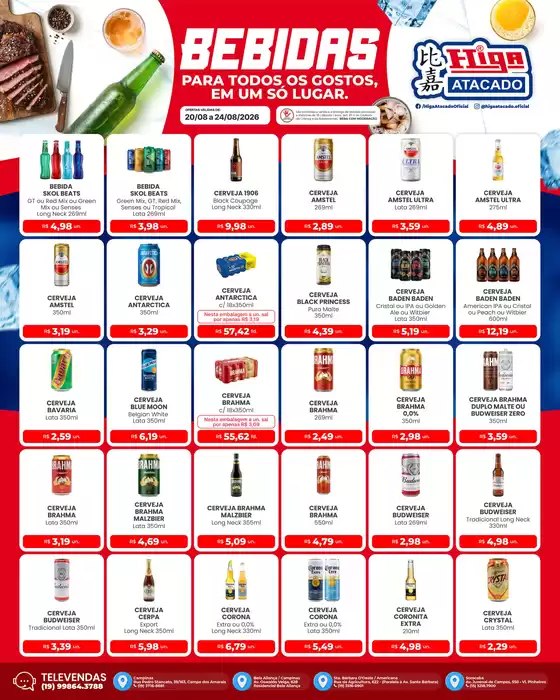 Catálogo Higa Atacado | Higa atacado folheto bebidas 20260820 20260824 VRNnUgljxpL1 | 2026-08-20T00:00:00.000Z - 2026-08-24T00:00:00.000Z
