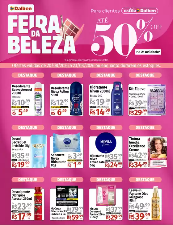 Catálogo Supermercado Dalben | Feira da Beleza | 2026-08-20T00:00:00.000Z - 2026-08-23T00:00:00.000Z