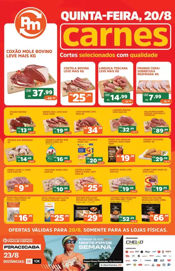 Catálogo Supermercados Pague Menos | Ofertas pague menos carnes 20 ago | 2026-08-20T00:00:00.000Z - 2026-08-20T00:00:00.000Z