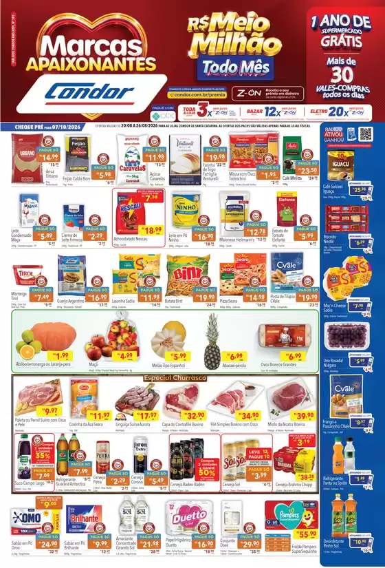 Catálogo Supermercados Condor | Ótima oferta para todos os clientes | 2026-08-20T00:00:00.000Z - 2026-08-26T00:00:00.000Z