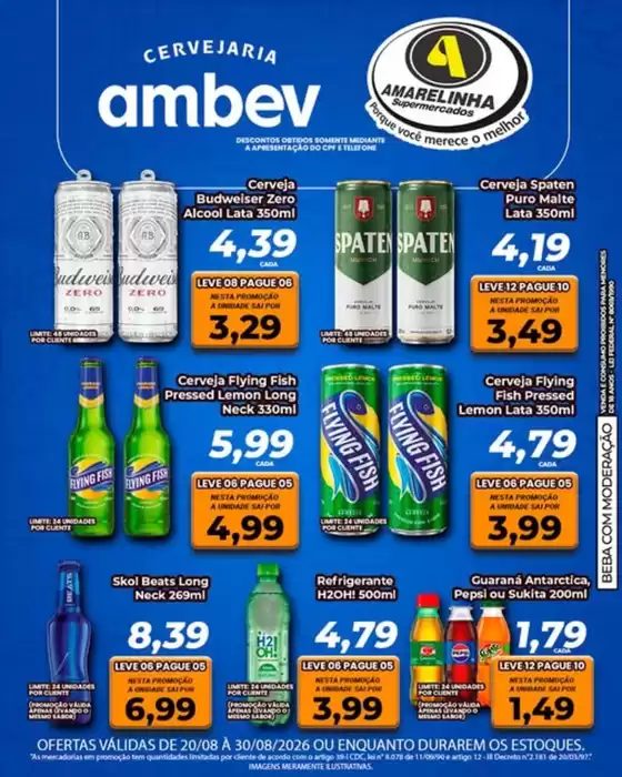Catálogo Amarelinha Supermercados | Ofertas | 2026-08-21T00:00:00.000Z - 2026-08-30T00:00:00.000Z