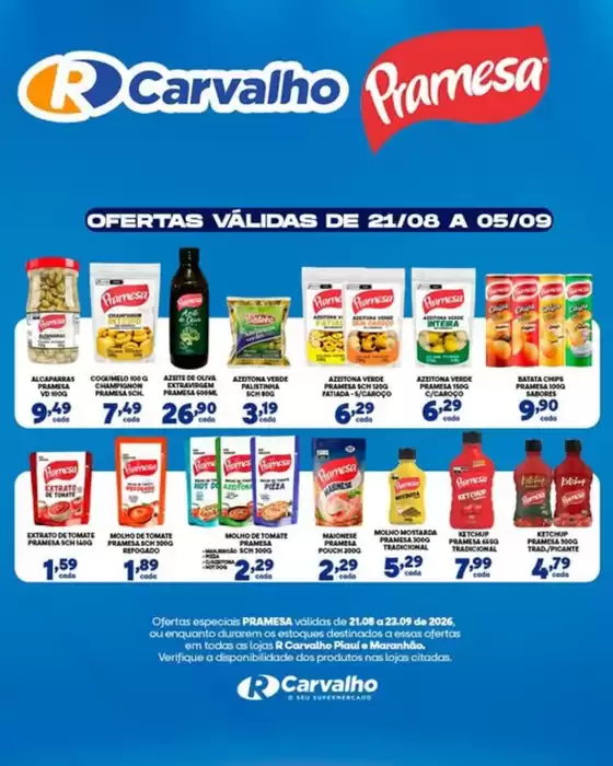 Catálogo R Carvalho Supermercado | Pramesa | 2026-08-21T00:00:00.000Z - 2026-09-05T00:00:00.000Z