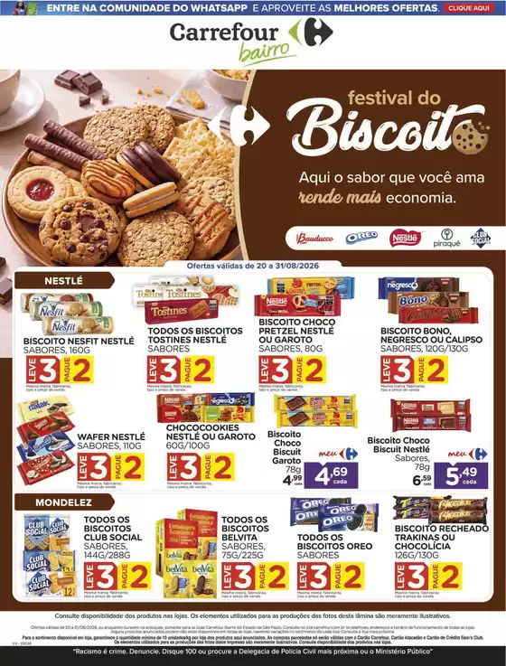Catálogo Carrefour Bairro | FESTIVAL DOS BISCOITOS | 2026-08-21T00:00:00.000Z - 2026-08-31T00:00:00.000Z